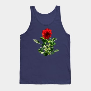 Red Gerbera Daisy Tank Top